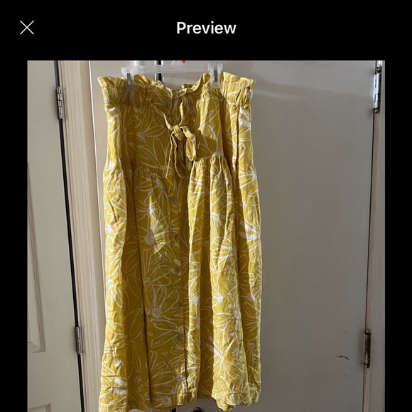 Universal Thread tie linen midi skirt - Picture 7 of 7